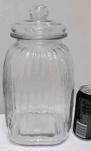 New Vintage Style Large Glass Lolly Jar
