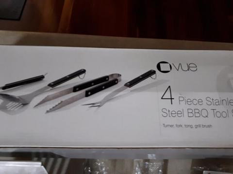 Vue bbq set stainless steel 4pce