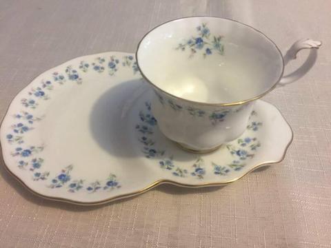 Royal Albert Memory Lane Bone China Tea Cup and Saucer Plate