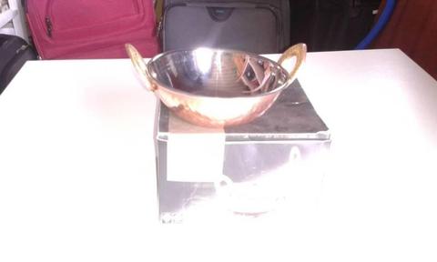 Copper & Stainless Steel Balti Dishes