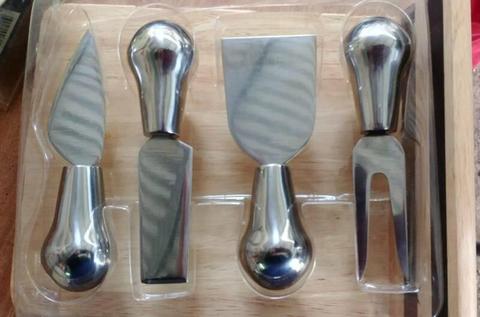 Gourmet Cheese Board Utensils and Board