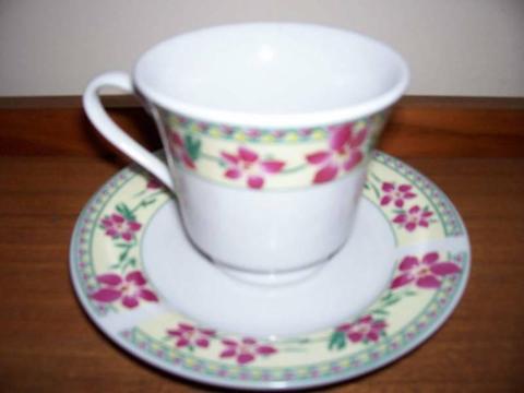 Gift Idea: floral teacup and saucer duo Stored from new