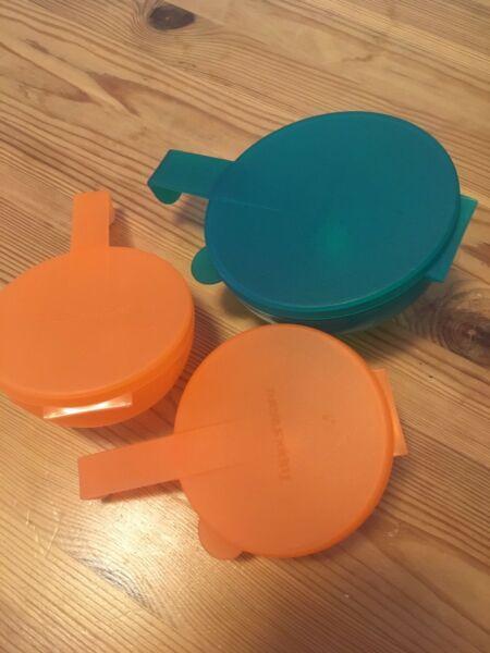 Tupperware Forget Me Not X3 Onion And Tomato Keeper