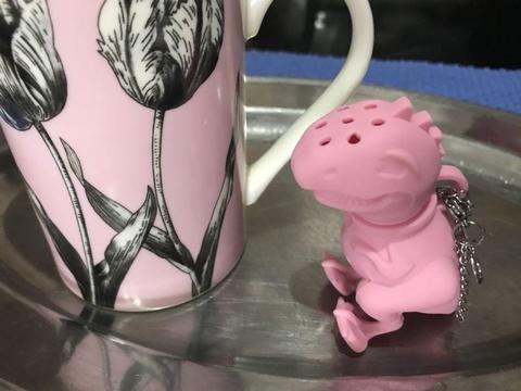 Pink Dinosaur Shaped Tea Infuser-New