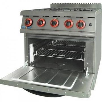 JZH-RP-4(R) GASMAX Natural Gas Four Burner Top On Oven