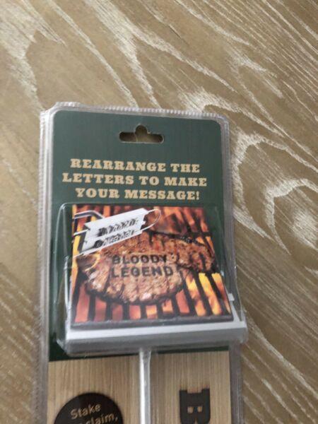 Barbecue branding iron