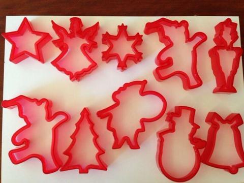 Christmas Cookie Cutter Set - 10 Pieces