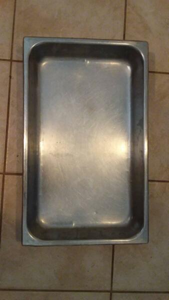 6 stainless steel bain marie trays