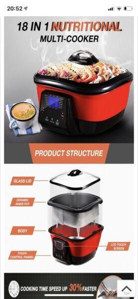 Maxkon multifunction cooker - as new RRP $200 selling for $60!