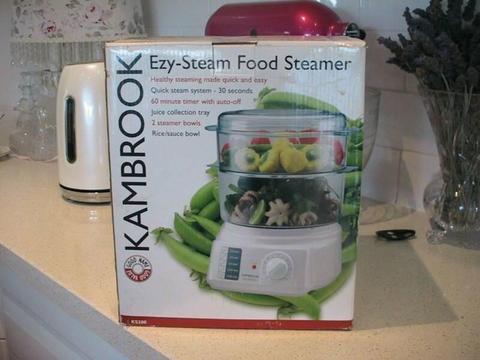 NEW BOXED KAMBROOK EZY-STEAM FOOD STEAMER HEALTHY COOKING