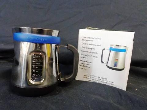 Ciampa Cafe Jug 350ml with in built thermometer - RRP $37.95
