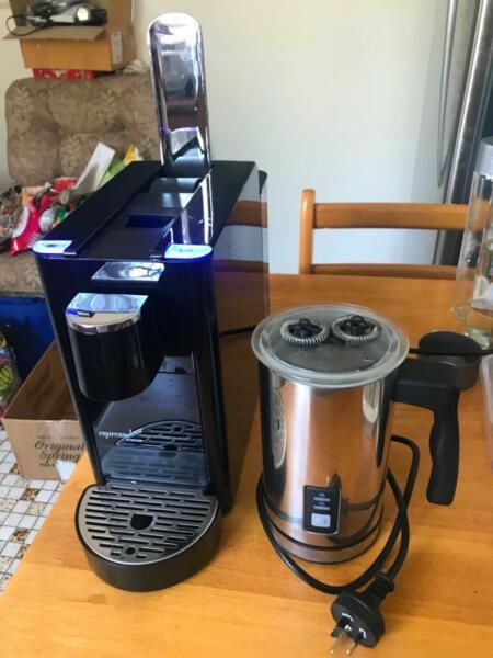 Victroria coffee machine and milk froster