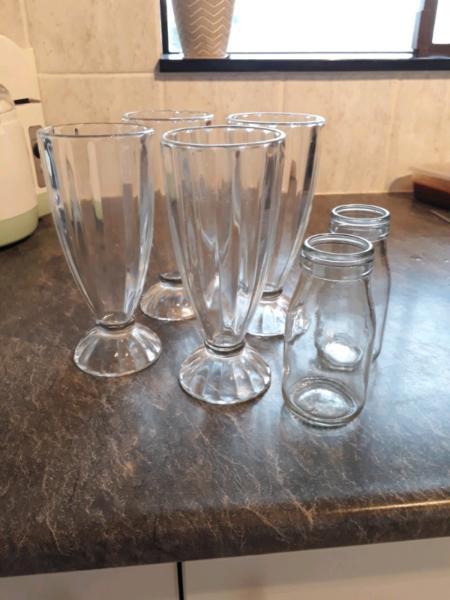 Glasses and plates