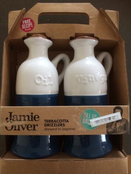 Jamie Oliver brand terracotta oil/vinegar dispenser