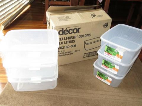Decor Tellfresh Food Containers 4.0 lt BRAND NEW
