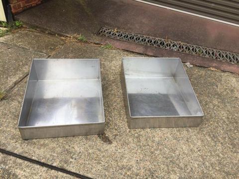Stainless steel large trays