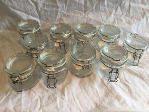 Bulk lot of mini IKEA flip to jars