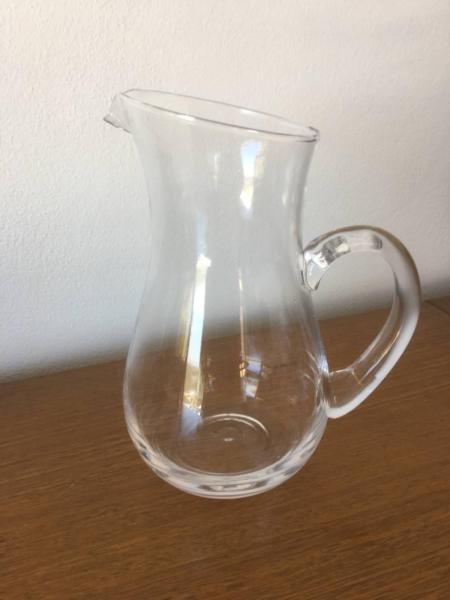Vintage Glass Belly Water Jug 1 L capacity - Like New