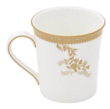 8 NEW Vera Wang Wedgwood Vera Lace Gold Mugs RRP $399