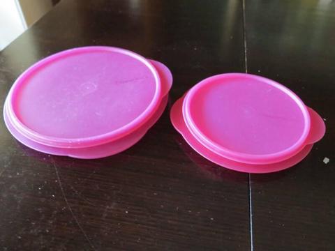 Tupperware Go flex collapsible bowls - Set of 2 - pink
