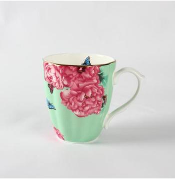 Luxurious light green flower decal Tea/Coffee Mug