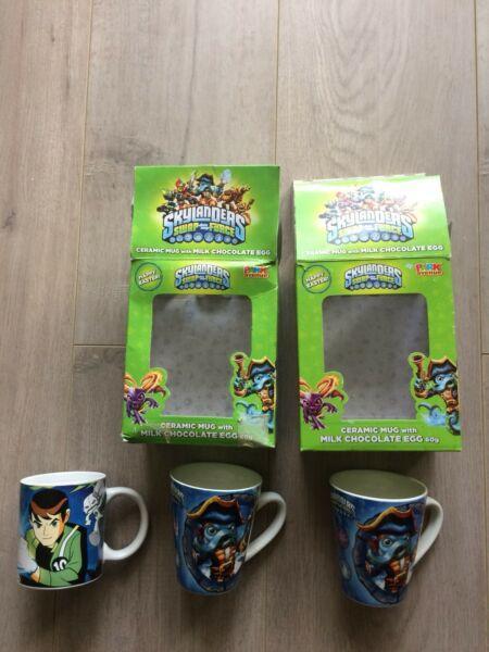 Kids ceramic mugs/cups Skylanders Swap Force & Ben 10