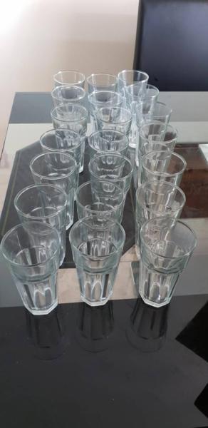 25 Thick Long Drinking Glasses