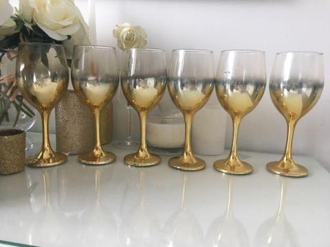 Gold Wine Glasses