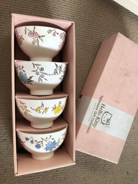 Hello kitty bowl set kitchenware