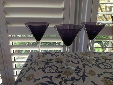 Set of 3 Cocktail Glasses
