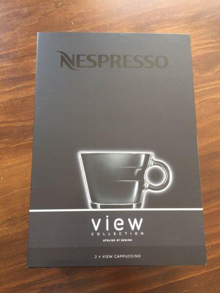 New Nespresso View Cuppucino Cups and Saucer RRP34.00