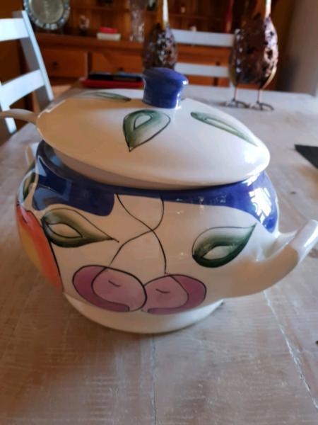 Hand painted Soup Bowl
