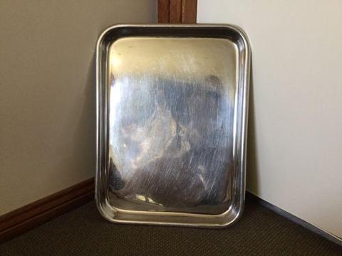 Stainless steel serving/ parts tray