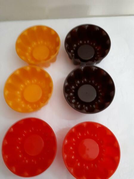 set/6 Jelly moulds made in the Philippines