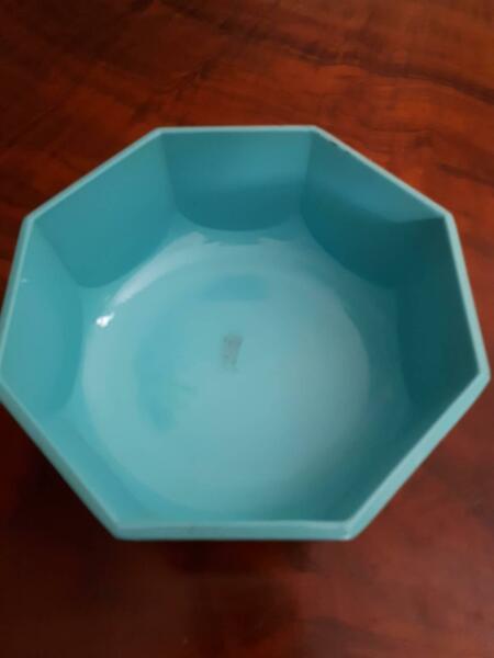 Octagonal plastic small bowl made in Japan