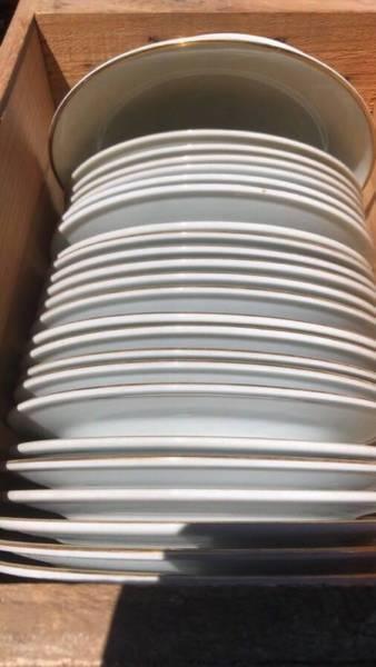 Dinner plates and soup plates