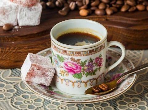 Floral Design Turkish Coffee Set 10 cups & 12 saucers Espresso