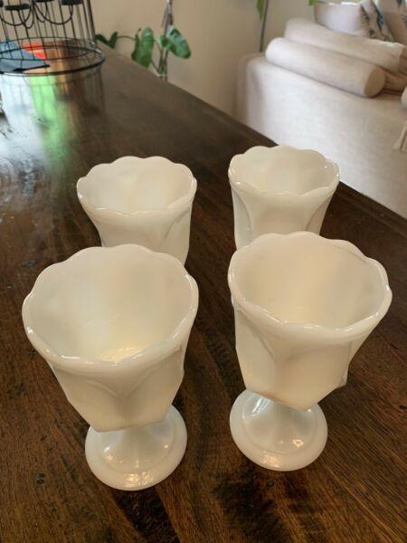 Vintage milk glass tumblers/glasses Moving SALE