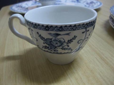 Johnson Brothers Cup and Saucer Set - Indies Blue
