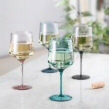 6 sets of colours wine glasses 