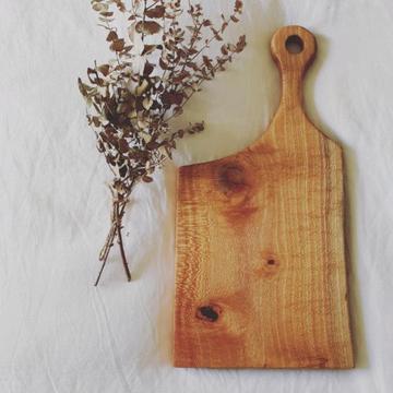 Handmade Live Edge Silky Oak Serving Board