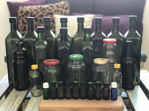 Food Grade Glass Bottles Set