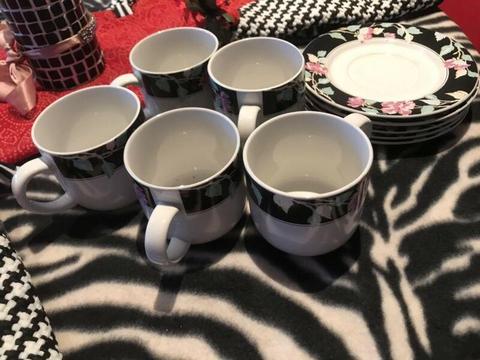 Set of cups and saucers