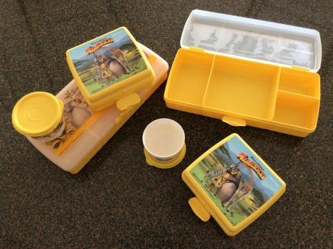 Madagascar Tupperware lunch box x 2