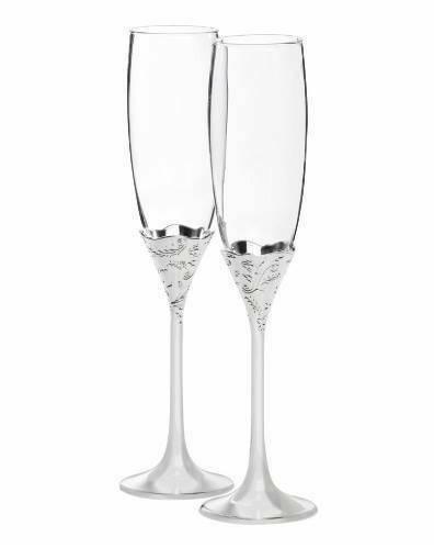 Vera Wang champagne glasses (x2)