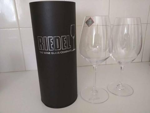Two Riedel Wine Glasses One Shiraz One Bordeaux 700 ml $15 each