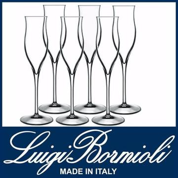 NEW SET OF 6 LUIGI BORMIOLI VINOTEQUE GRAPPA DESSERT WINE GLASSES
