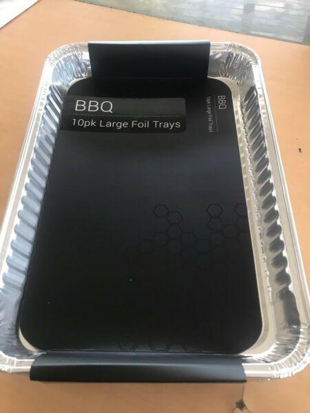 Large bbq trays 10 pack