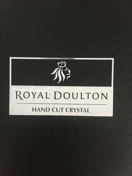 Royal Doulton Hand Cut Crystal Martini glasses