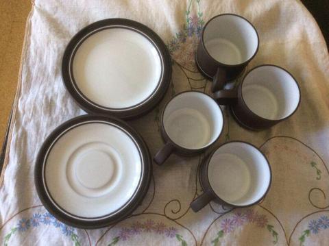 Vintage Tea set for 4 Lancaster vitramic Hornsea England 1978